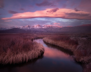 Sierra Nevada over the Owens River
